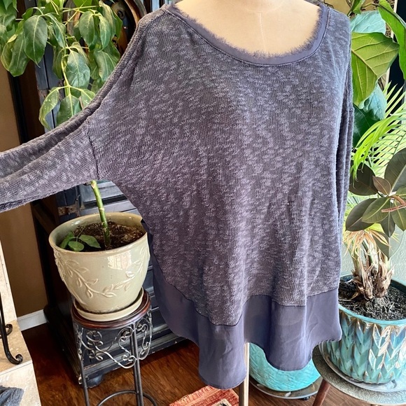 Anthropologie Deletta Nubby Circle Sweater Grey - Picture 10 of 15